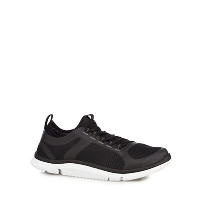 Clarks Black 'Triken Active' casual lace-up trainers